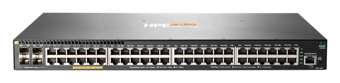 Aruba JL256A 2930F 48G PoE+ 4SFP+ PoE Switch