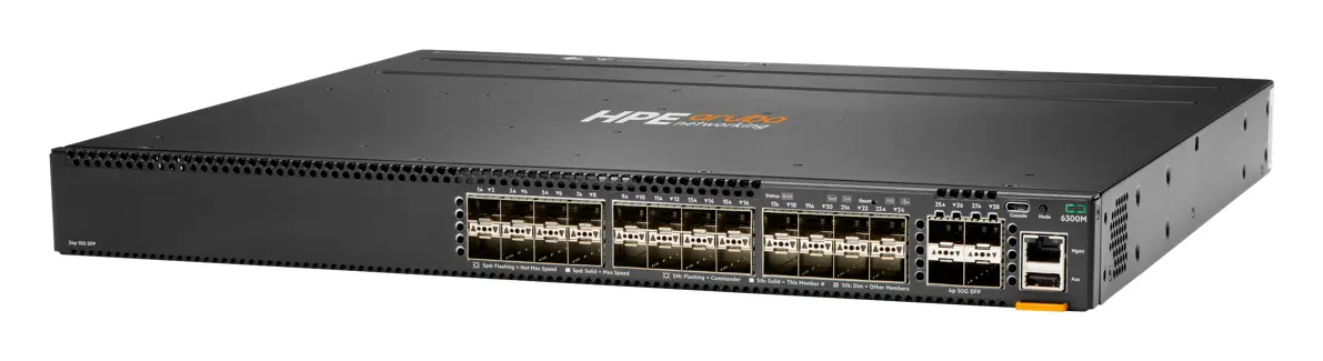 Aruba JL658A CX6300M 24-port SFP+ and 4-port SFP56 Yönetilebilir Switch