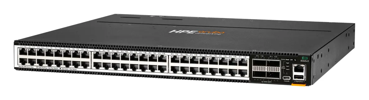 Aruba JL706C CX8360-48XT4C v2 48p 1G/10GBase-T 4p 100G QSFP28 FB 3xFan 2xAC PSU Veri Merkezi Switch