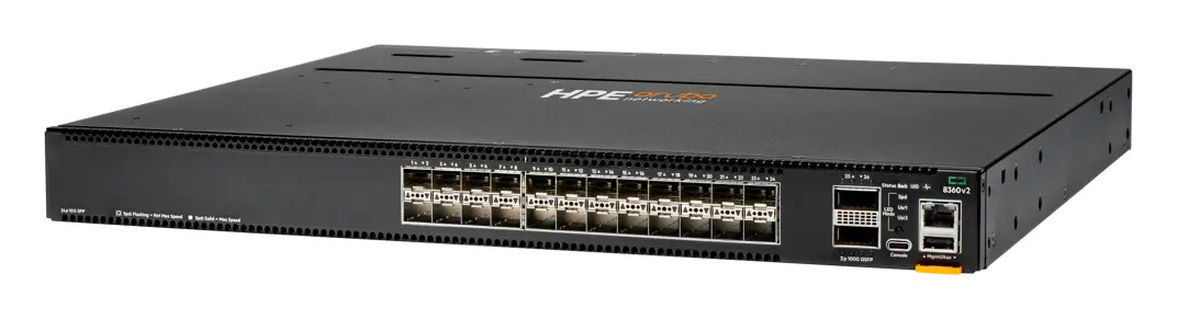 Aruba JL711C CX8360-24XF2C v2 24p 10G SFP+ 2p 100G QSFP28 BF 3xFan 2xAC PSU Veri Merkezi Switch
