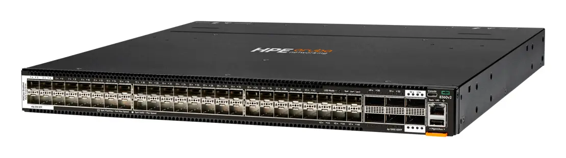 Aruba R9G22A CX8360-48Y6C v2 Port-to-Power Airflow 5xFan 2xPSU Attached Veri Merkezi Switch
