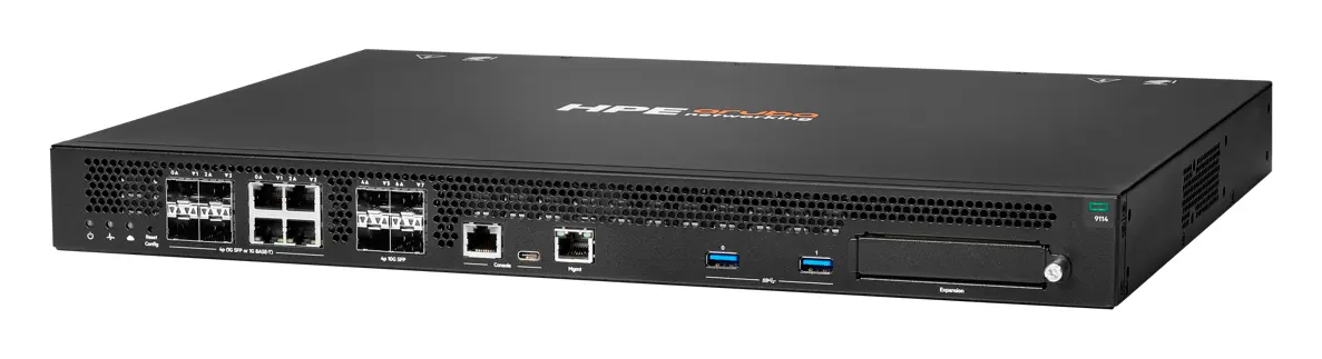 Aruba R9M45A 9114 4x SFP+ 4x Combo 1x Expansion Slot Hybrid Gateway