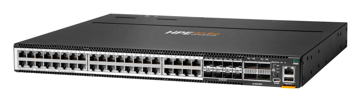 Aruba R9W92A CX8100 40x10G Base-T 8x10G SFP+ 4x40/100G QSFP28 FB 3xFan 2AC PSU Veri Merkezi Switch