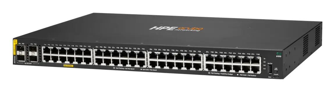 Aruba R9Y04A CX6100 48G Class4 PoE 4SFP+ 740W PoE Switch