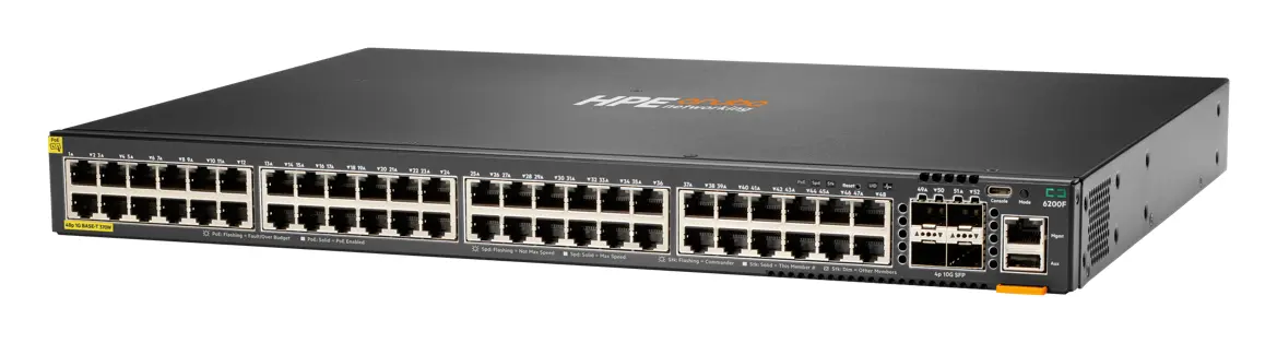 Aruba S0M84A CX6200F 48G Class-4 PoE 4SFP 370W PoE Switch