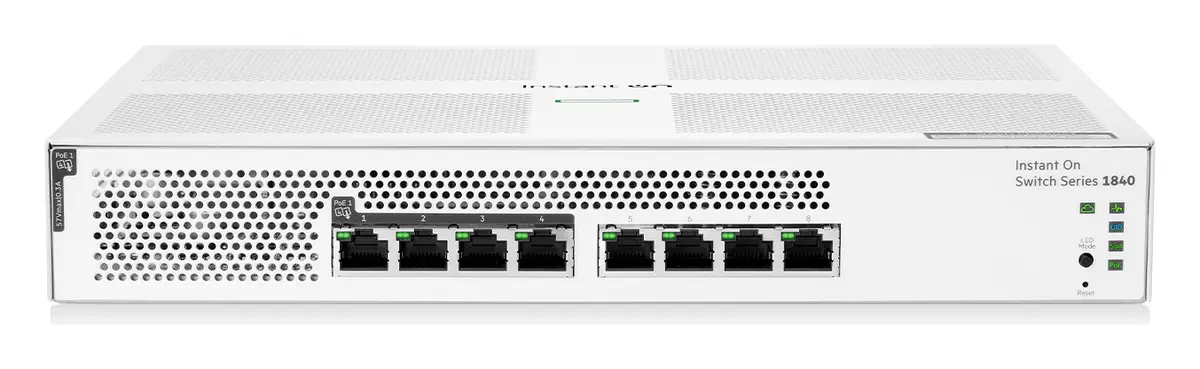 Aruba Instant On S5E26A 1840 8G, 4P CL4 PoE 65W PoE Switch