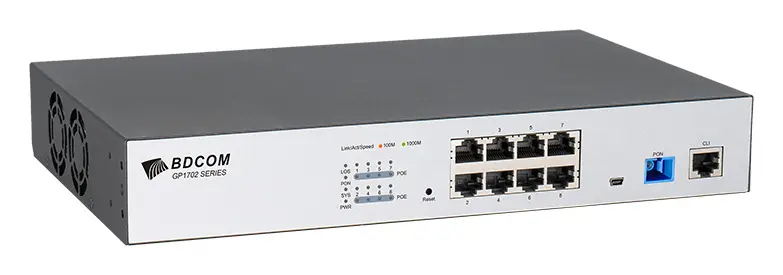 BDCOM GP1702-8GPM 8GE PoE GPON ONU (MDU) — görsel 2