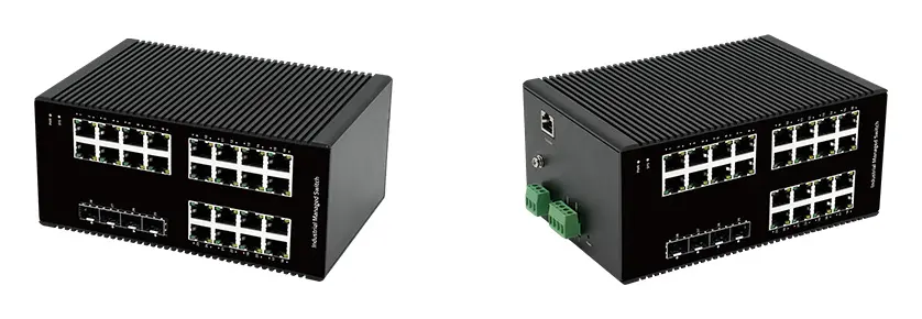 BDCOM IES200-L25-16T8S 16 Port Gigabit 8×SFP L2+ Endüstriyel Switch görsel 3