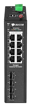 BDCOM IES200-L25-2S4T 4 Port Gigabit 2×SFP L2+ Endüstriyel Switch görsel 3