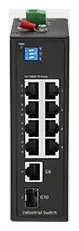 BDCOM IES200-LSTW1108 8 Port Fast Ethernet 1×Gigabit Endüstriyel Switch — görsel 2