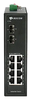 BDCOM IES200-LSTW2080 2 Port Gigabit SFP Endüstriyel Switch