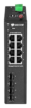 BDCOM IES200-ND25-2S4T 4 Port Gigabit 2×SFP Endüstriyel Switch