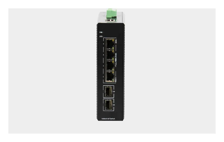 BDCOM IES200-V25-2S4P 4 Port Gigabit 2×SFP Endüstriyel Switch — görsel 6