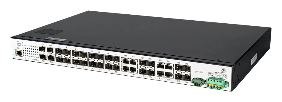 BDCOM IES2000-5024S8C4X 24 Port Gigabit SFP 8×Combo 4×10G SFP+ L2+ Endüstriyel Switch — görsel 5