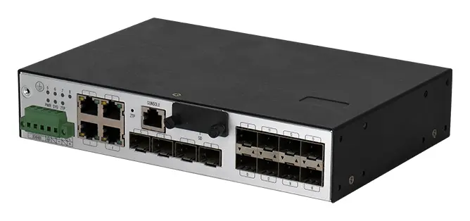 BDCOM IES2000-TW8S8P 8 Port Gigabit SFP PoE Endüstriyel Switch görsel 3