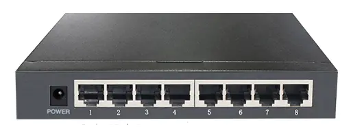 BDCOM S1008D 8 Port Fast Ethernet Yönetilemez Switch görsel 2