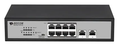 BDCOM S1010-8P 8 Port Fast Ethernet PoE Yönetilemez Switch