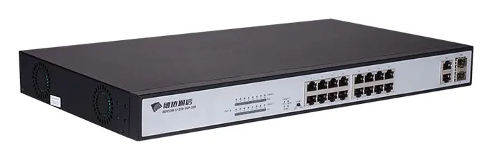 BDCOM S1218-16P 16 Port Fast Ethernet PoE Yönetilemez Switch — görsel 2