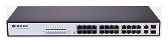 BDCOM S1226-24P 24 Port Fast Ethernet PoE Yönetilemez Switch — görsel 4