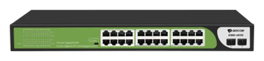 BDCOM S1500-24T2S 48 Port Gigabit 2×SFP Yönetilemez Switch