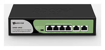 BDCOM S1500-4P2G 8 Port Gigabit PoE Yönetilemez Switch — görsel 5
