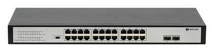 BDCOM S1526-24PV1 24 Port Gigabit PoE 2×SFP Yönetilemez Switch