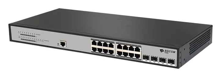 BDCOM S2500-16P4S 16 Port Gigabit PoE 4×SFP L2+ Yönetilebilir Switch — görsel 4