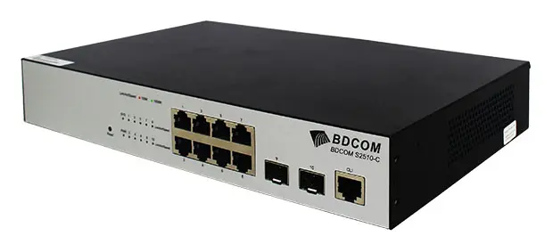 BDCOM S2510-C 8 Port Gigabit 2×SFP L2+ Yönetilebilir Switch — görsel 3