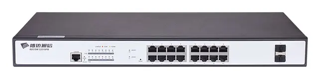 BDCOM S2518PB 16 Port Gigabit PoE 2×SFP Yönetilebilir Switch
