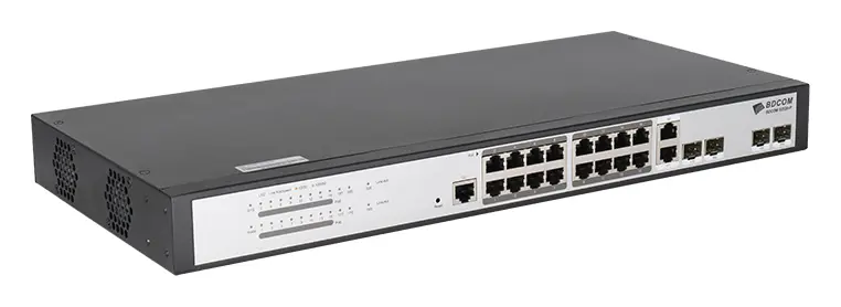 BDCOM S2520-P 16 Port Gigabit PoE 2×SFP L2+ Yönetilebilir Switch — görsel 2