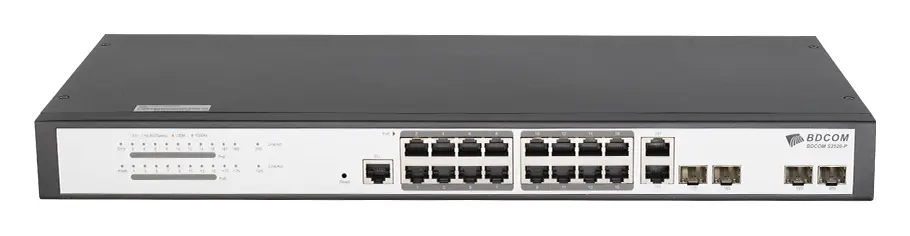 BDCOM S2520-P 16 Port Gigabit PoE 2×SFP L2+ Yönetilebilir Switch — görsel 4