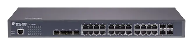 BDCOM S2728B 24 Port Gigabit 4×Combo 4×10G SFP+ Yönetilebilir Switch
