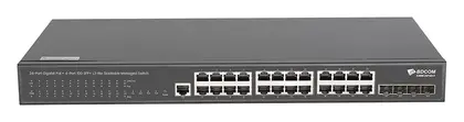 BDCOM S2900-24P4XV1 24 Port Gigabit PoE 4×10G SFP+ L2+ Yönetilebilir Switch