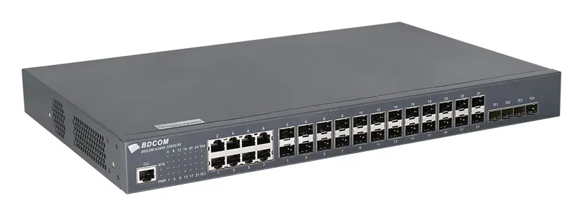 BDCOM S2900-24S8C4X 24 Port Gigabit SFP 8×Combo 4×10G SFP+ L2+ Yönetilebilir Switch görsel 3