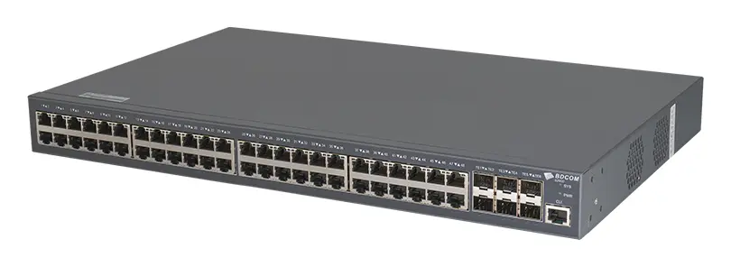 BDCOM S2900-48T6X 48 Port Gigabit 6×10G SFP+ L2+ Yönetilebilir Switch görsel 3