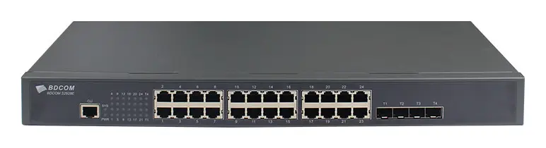 BDCOM S2928E 24 Port Gigabit 4×10G SFP+ L2+ Yönetilebilir Switch — görsel 4