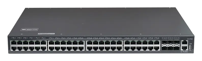 BDCOM S3900-48P6X-NS 6 Port 10G SFP+ PoE Yönetilebilir Switch görsel 2