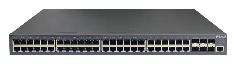 BDCOM S3900-48T6X 48 Port Gigabit 6×10G SFP+ Yönetilebilir Switch