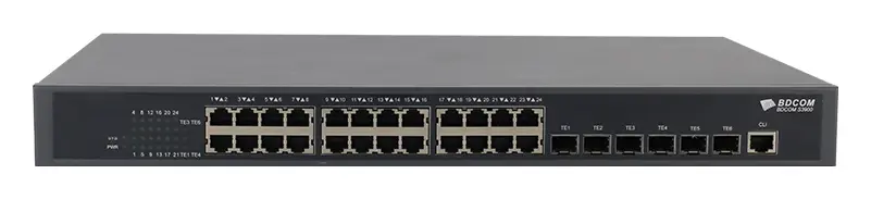 BDCOM S3900-48T6XB/EI 48 Port Gigabit 6×10G SFP+ Yönetilebilir Switch görsel 3