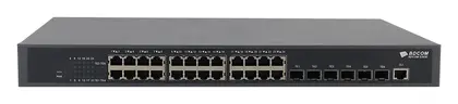 BDCOM S3930B 24 Port Gigabit 6×10G SFP+ Yönetilebilir Switch