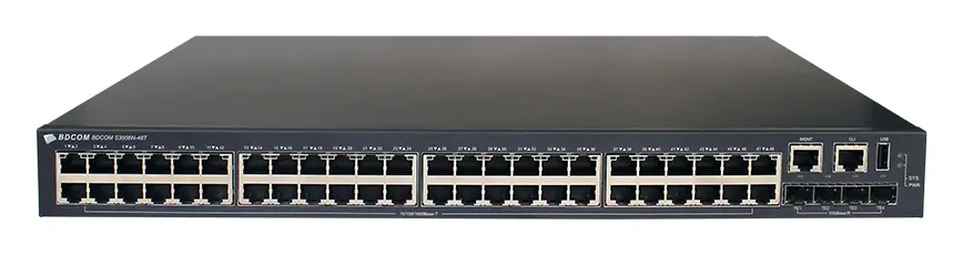 BDCOM S3956N-48T 48 Port Gigabit 8×10G SFP+ Yönetilebilir Switch görsel 3