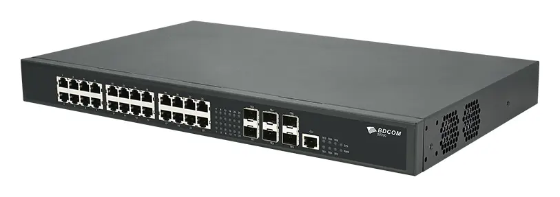 BDCOM S5700-24ET6X 24 Port 2.5G 6×10G SFP+ Yönetilebilir Switch görsel 4