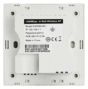 BDCOM WAP2100-W512 Wi-Fi 5 Çift Bant Duvar Tipi (Panel) Access Point — görsel 3