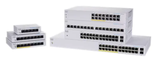 Cisco CBS110-24PP 24 Port Gigabit PoE+ 2x1G SFP Yönetilemez Switch