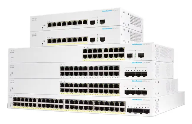 Cisco CBS220-24FP-4X 24 Port Gigabit PoE+ 4x10G SFP+ Akıllı Yönetilebilir Switch