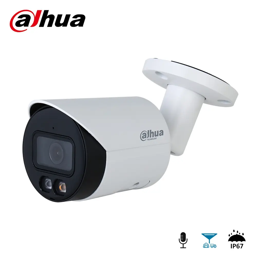 Dahua IPC-HFW2449S-S-IL-0280B 4 MP Hibrit Işıklı Sesli IP Bullet Kamera