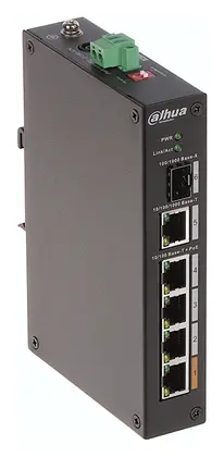 Dahua PFS3106-4ET-60-V2 4 Port Endüstriyel PoE Switch