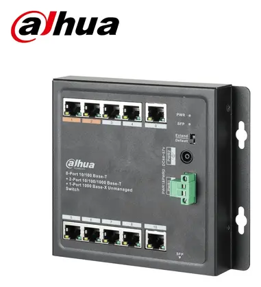 Dahua PFS3111-8ET-96-F 8 Port Endüstriyel PoE Switch