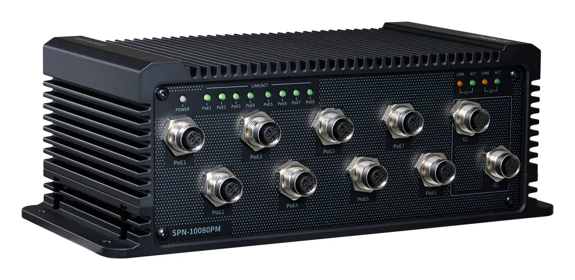Hanwha Vision SPN-10080PM 8 Port PoE Switch — görsel 2