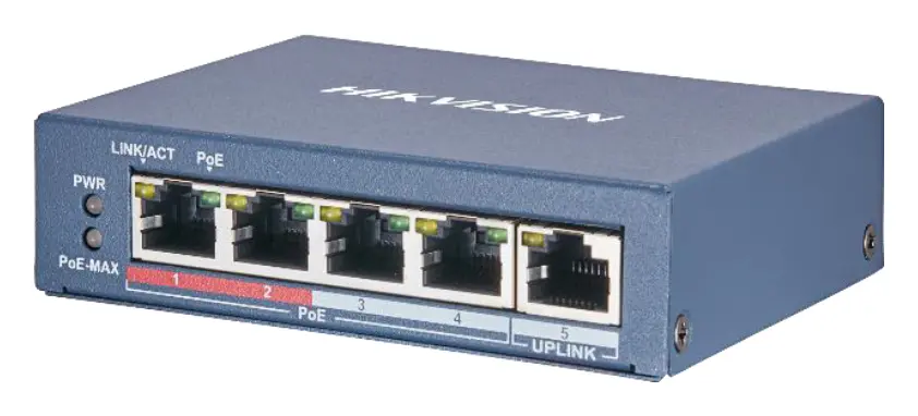 Hikvision DS-3E0105P-E(B) PoE Switch